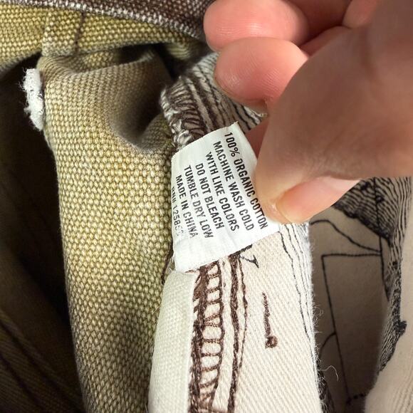 Taylor Stitch The Chore Pants Mens 28x30 Brown Boss Duck Canvas Double Knee Work - Picture 7 of 16